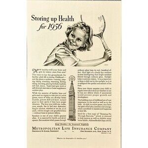 Metropolitan Life Insurance "Keep Healthy-Be Examined Regularly" Print Ad 1936